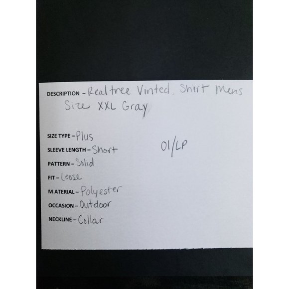 Realtree Vented Shirt Men's Size XXL Gray Short Sleeve - Picture 6 of 7